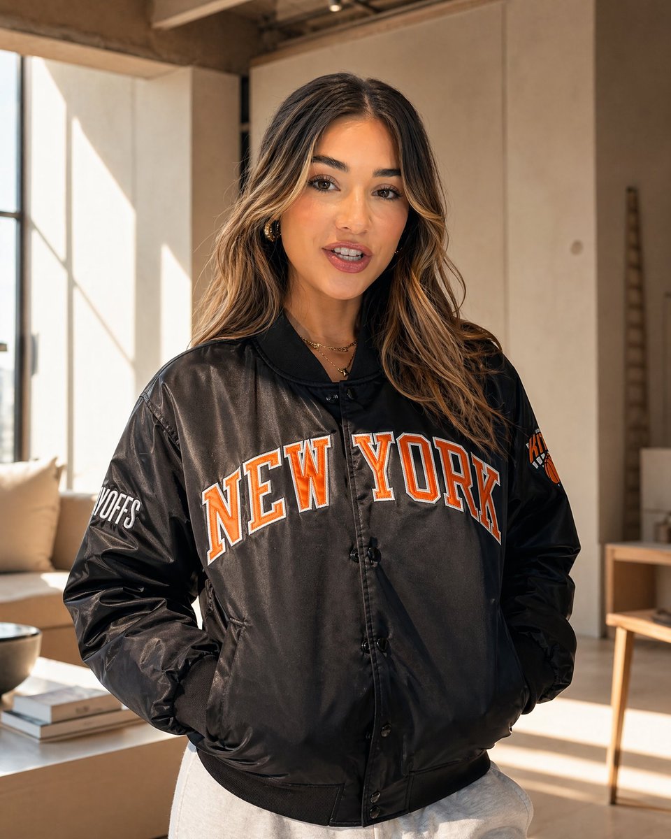 Sunlit streetwear social media post prompt example from the Vogue AI library