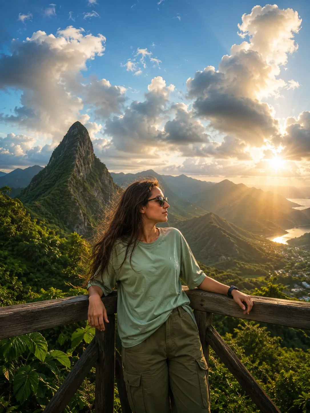 Ultra Realistic Cinematic Travel Portrait Young Man prompt example