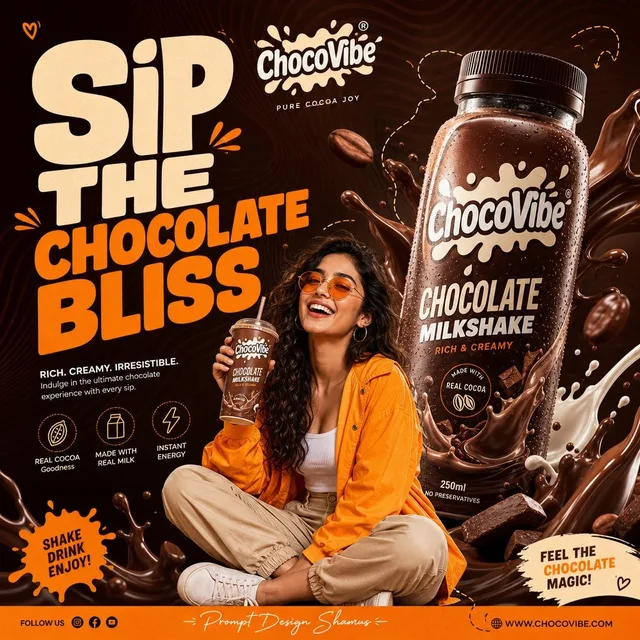 Premium Gen-Z Commercial Advertising Poster prompt example
