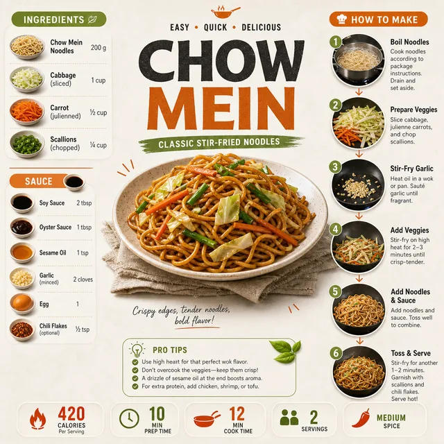 Modern Recipe Infographic Food Layout AI prompt example