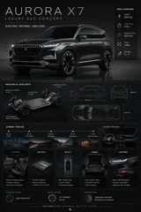 Collector Vehicle Specification Poster Luxury Suv Concept Deep Graphite Minimal Studio