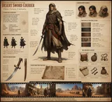 Deep Character Concept Breakdown Board Sun Baked Caravan Route