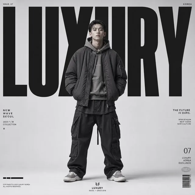 Premium High-Fashion Editorial Poster prompt example