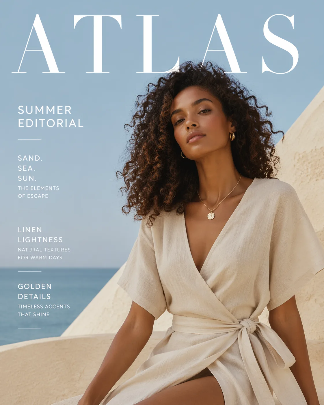 Minimal Fashion Magazine Cover AI 2