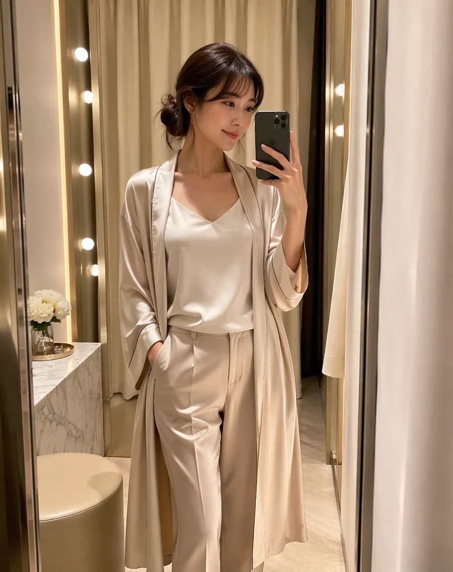 Luxury Fitting Room Mirror Selfie AI 2