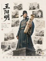 Generate High Detail Historical Figure Breakout Statue