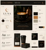 Brand Visual Design Guide Board Specialty Coffee