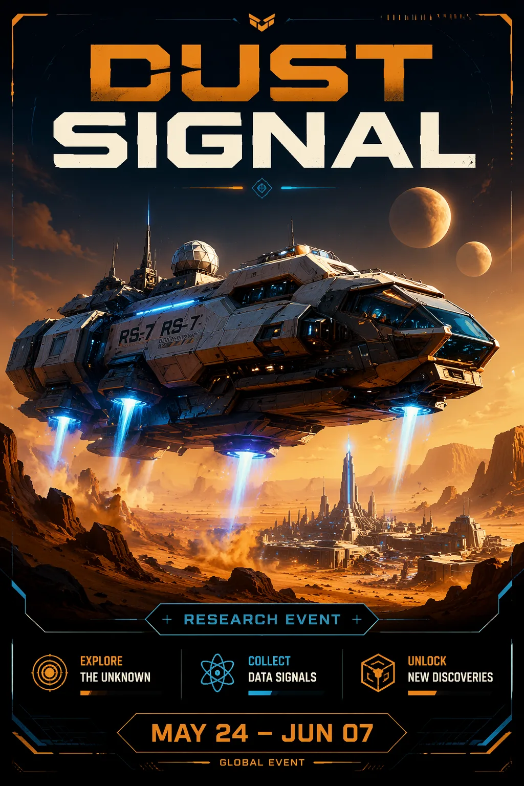 Sci Fi Future City Poster AI 3