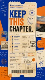 Premium youth-culture editorial poster Keep This Chapter