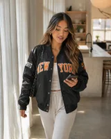Social Media Post Sunlit Streetwear Jacket Portrait