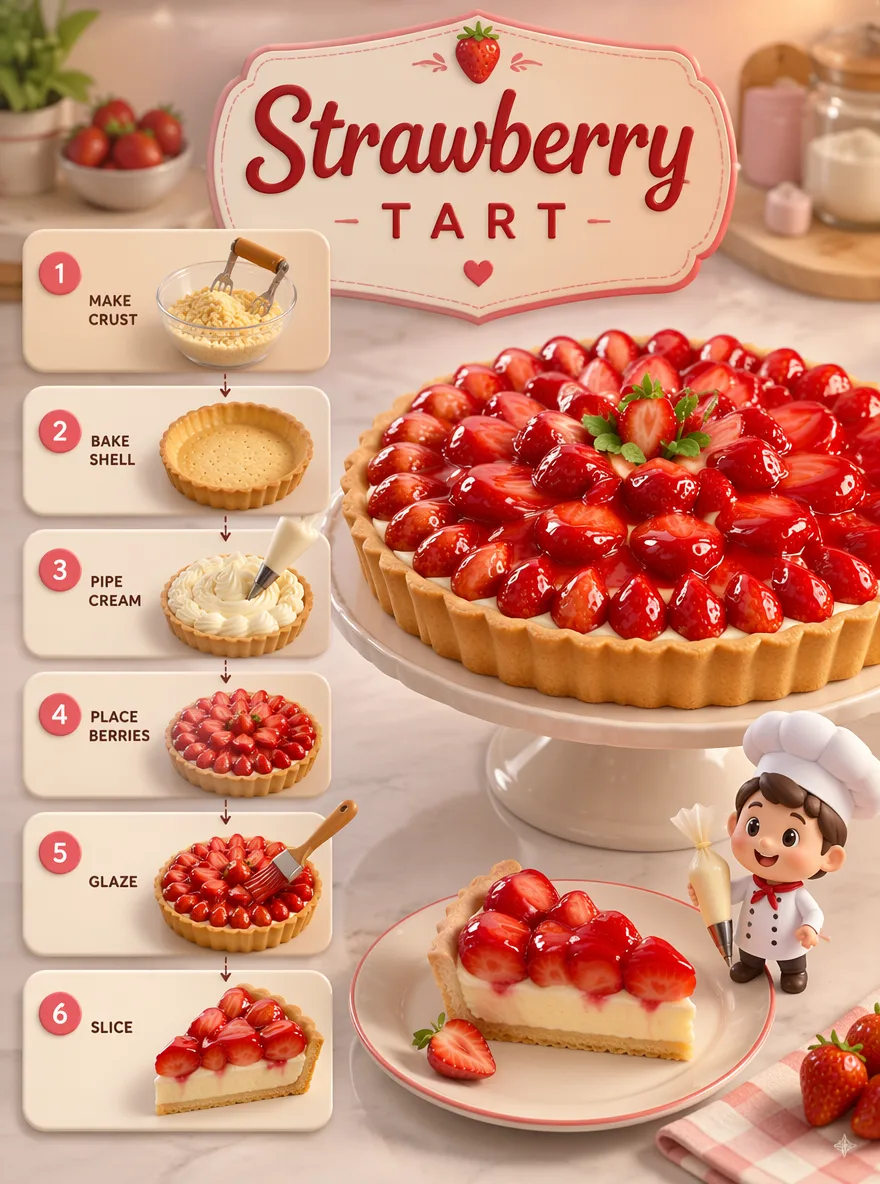Food Process 3D Step Infographic AI 2