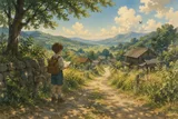Hand Drawn Animation Film Pastoral Fantasy Scene Vogueai 20260610 Hand Drawn Animation Pastoral Fantasy