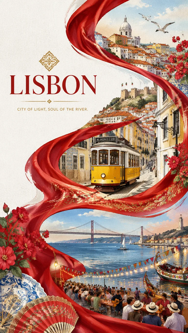 Red Ribbon City Cultural Poster AI 2
