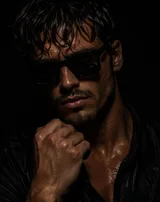 Wet Sunglasses Reference Portrait Transform Variant 01