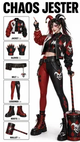 Cosplay Outfit Catalog Information Page Cosplay Catalog Chaos Jester