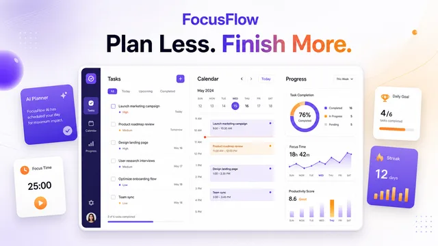 App Promo Landing Hero Material AI prompt example