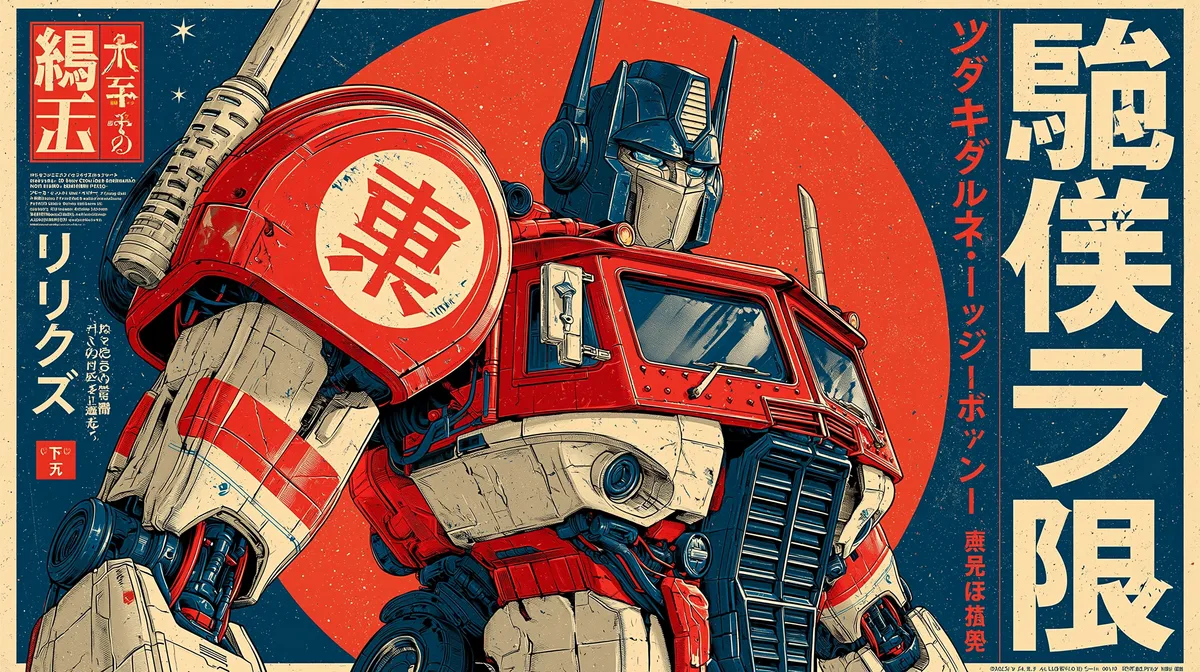 Japanese Optimus Prime Movie Poster 2
