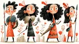 Whimsical Character Illustration Sheet 3