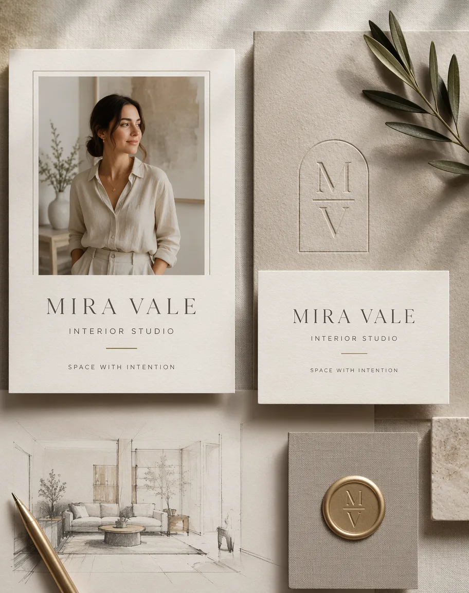 Creator Personal Brand Identity Mockup AI Prompt 3