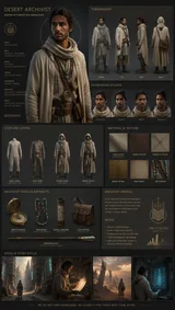 Cinematic Character Design Board 35