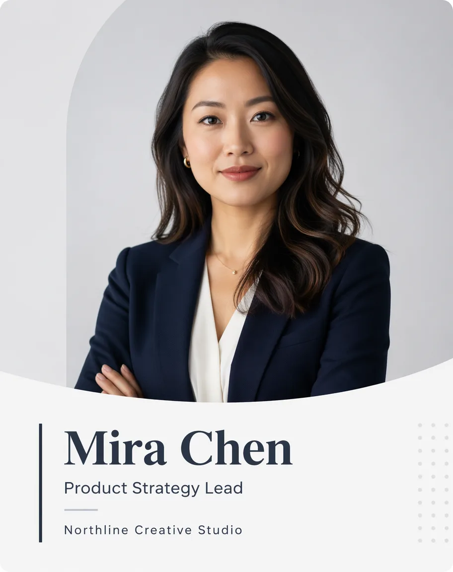 Business Profile Headshot Card AI 2