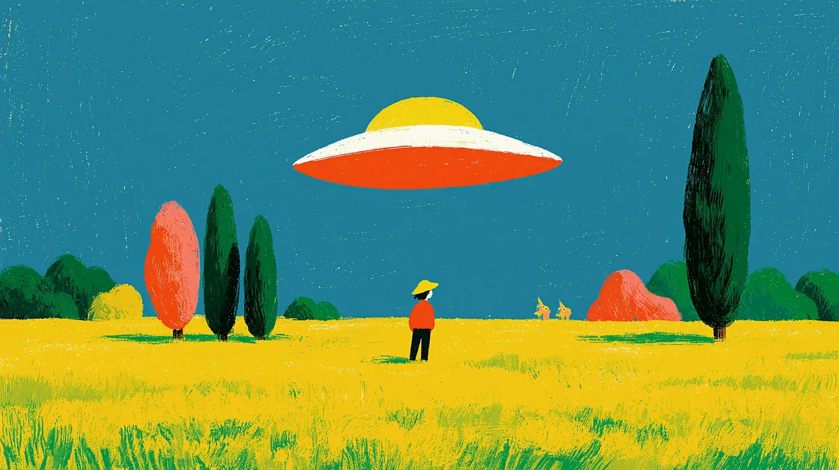 UFO Style Reference Poster prompt example