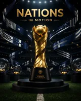 Matte black trophy premium poster Nations In Motion