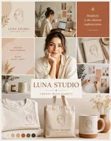 Minimal Creator Personal Brand Identity Mockup Variant 01