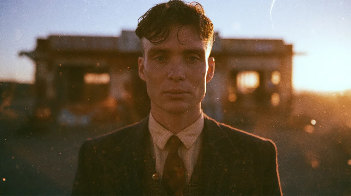 Cillian Murphy 35mm Duotone Photo Cillian prompt example