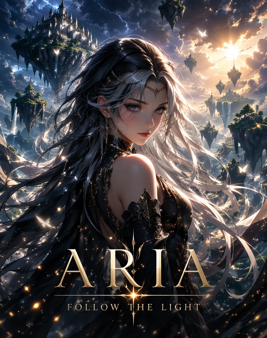 Anime Fantasy Character Poster AI