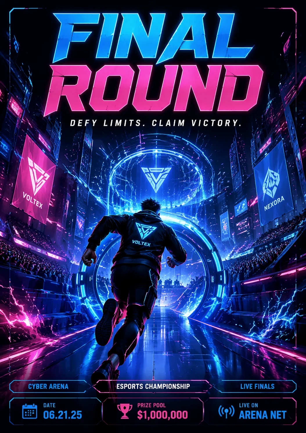 Sci Fi Future City Poster AI 2