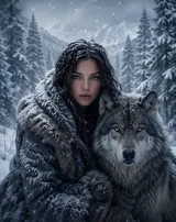 Cinematic Winter Wildlife Portrait Variant 01