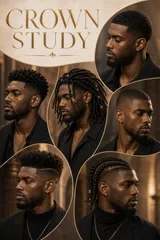 Cinematic Custom Hairstyle Editorial Poster Variant 02