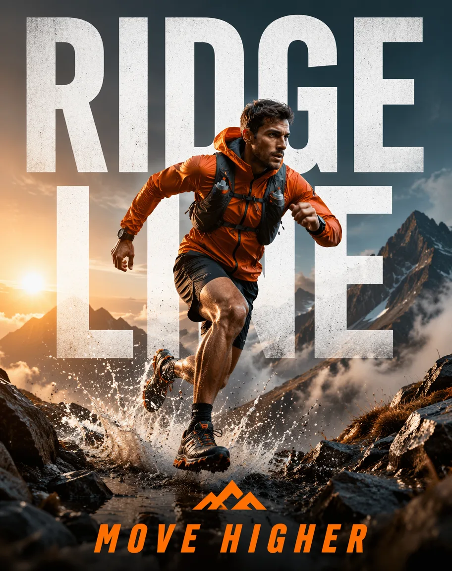 Fictional Brand Action Campaign Poster AI 3