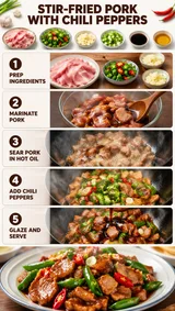 Xiaohongshu Food Step Cooking Infographic Variant 01