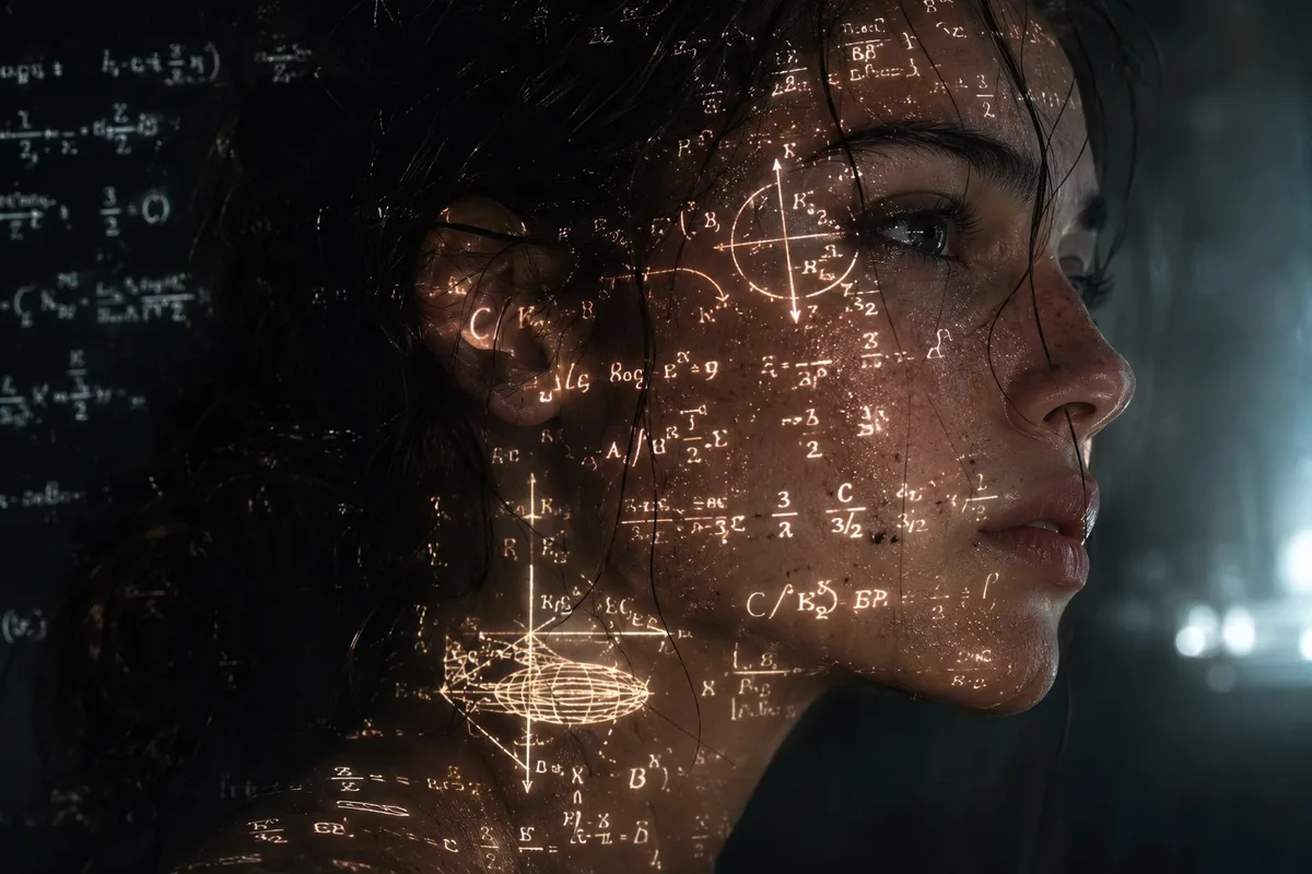 Science Projection Close-Up Portrait