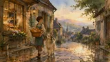 Hand Drawn Animation Film Pastoral Fantasy Scene Vogueai 20260610 Hand Drawn Animation Pastoral Fantasy
