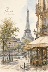 Paris Travel Journal Illustration
