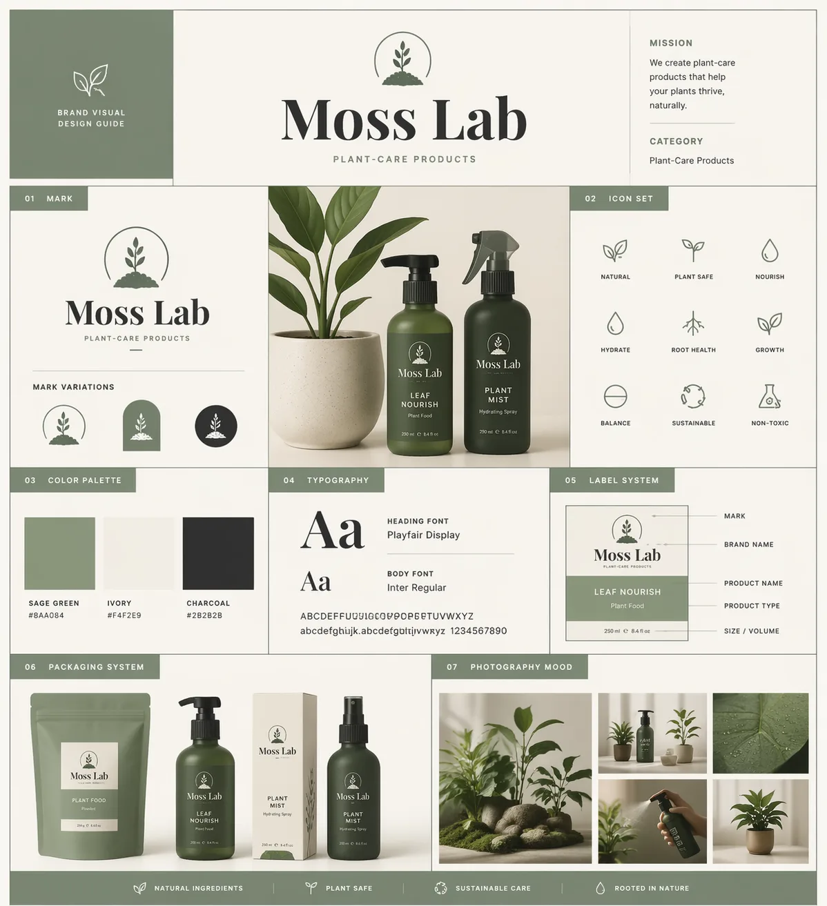 Brand Visual Design Guide Board AI 3