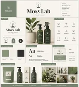 Brand Visual Design Guide Board Plant Care Products