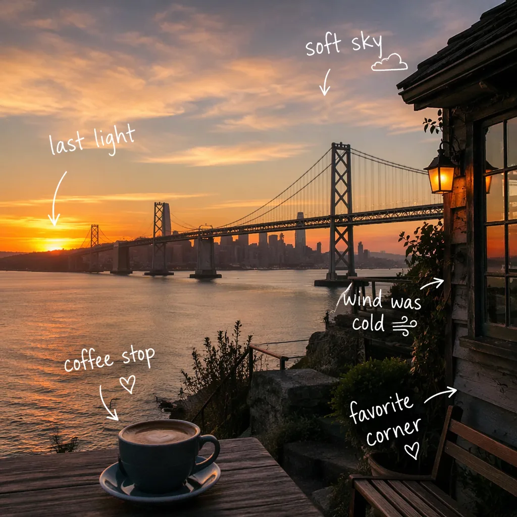 Travel Photo Handwritten Annotation AI 2