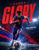 Football Typographic Perspective Campaign Poster Variant 02
