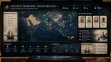 Museum Cultural Heritage Dashboard Screen Ancient Maritime Trade Routes Map Artifact Cards