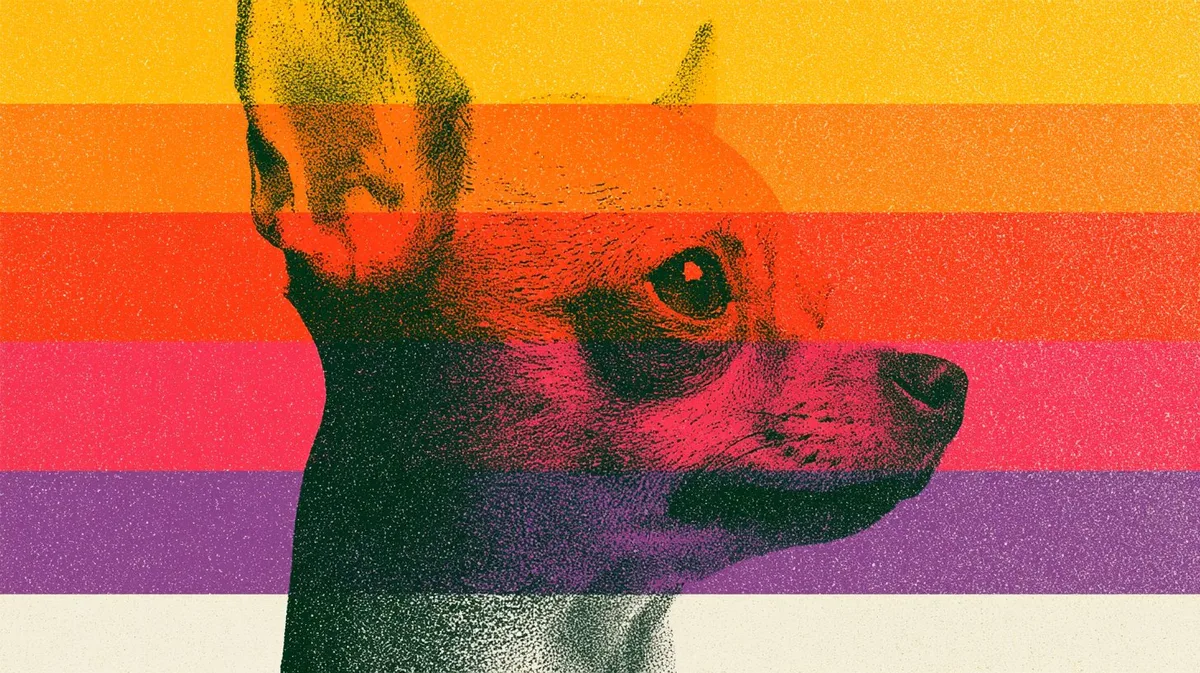 Polaroid Chihuahua Style Reference prompt example