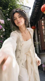 Close Low Angle Guofeng Travel Portrait Variant 01