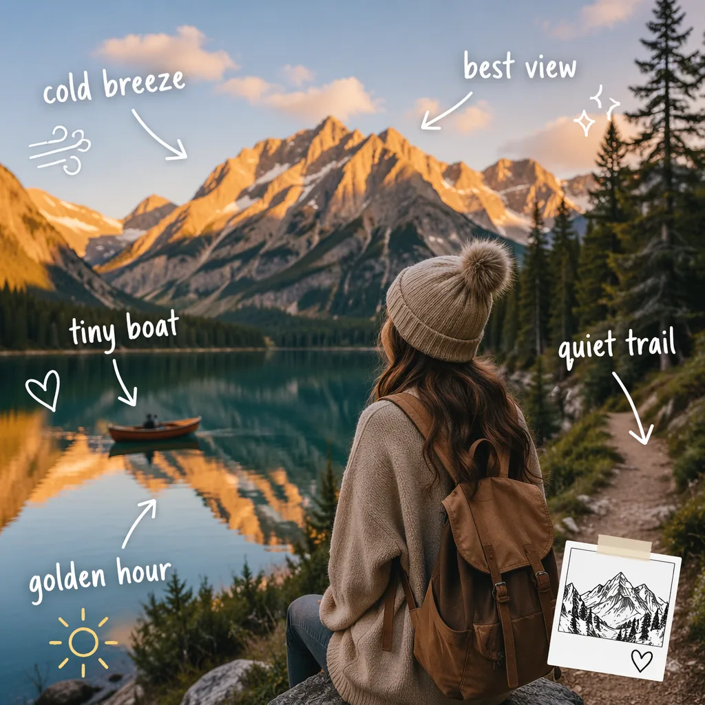 Travel Photo Handwritten Annotation AI prompt example