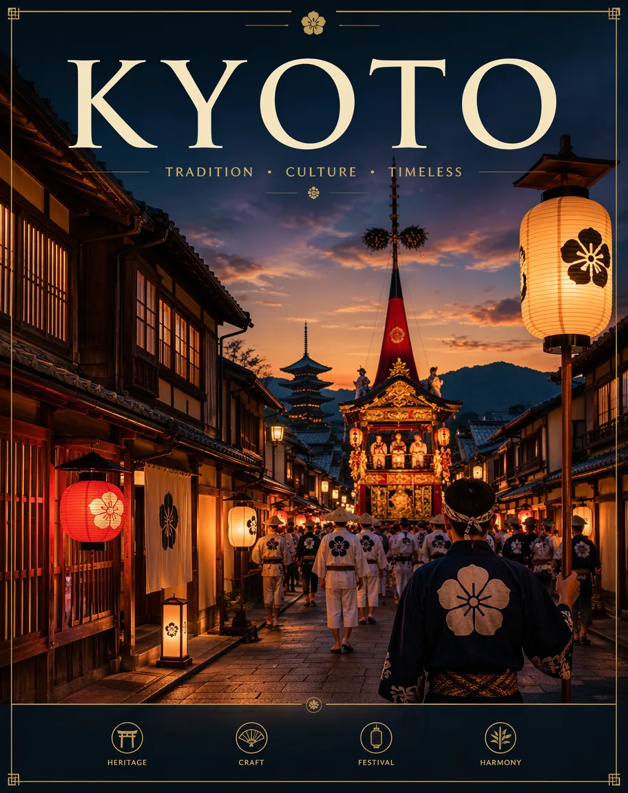 Summer Resort Travel Poster AI prompt example