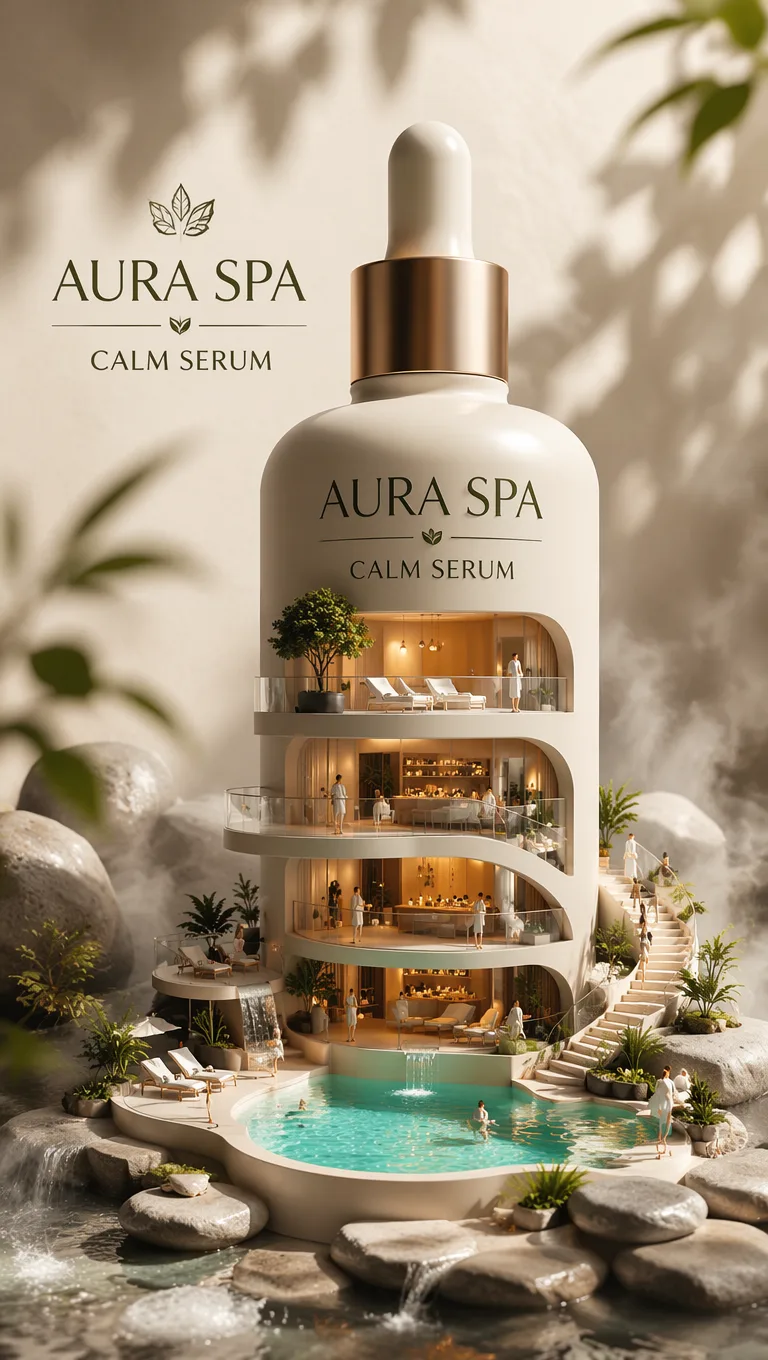 Fictional Brand Miniature Architecture Poster AI 4