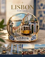 Miniature 3D Travel Souvenir Badge Poster Variant 02