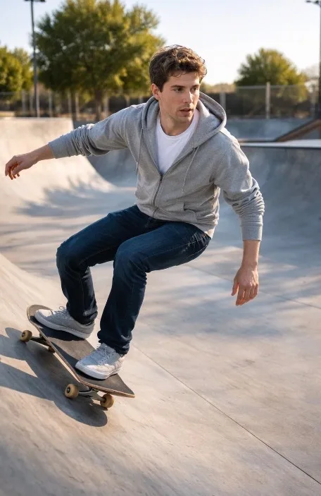 Sam Altman Skatepark Snapshot prompt example